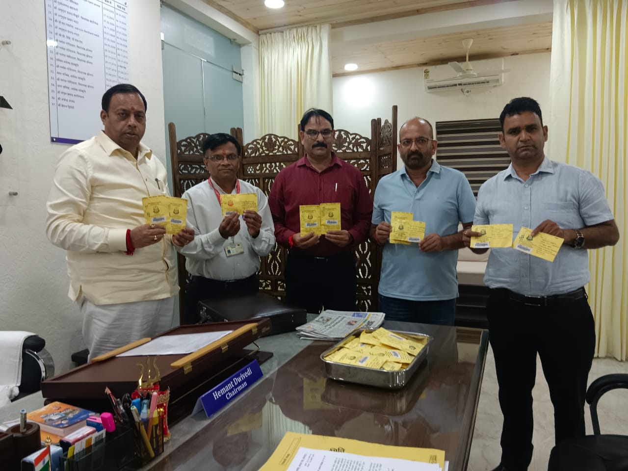 स्पीड पोस्ट से श्रद्धालुओं तक पहुंचेगा श्री बदरीनाथ धाम एवं केदारनाथ धाम का प्रसाद: हेमंत द्विवेदी